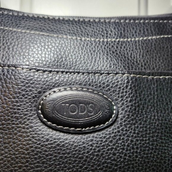 Tod's Black Leather 2Way Adjustable Shoulder Strap Micro Handbag Bag Purse - Picture 5 of 16